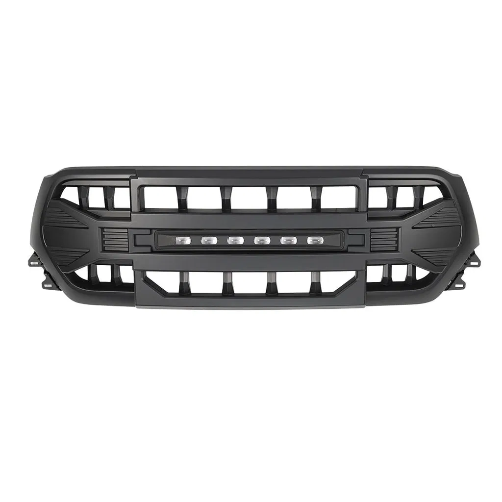 AMDEBA00105 – AMERICAN MOD Grille, With Light Cutouts Matte Black ABS Plastic With Super Bright Off-Road LED Light Ba...